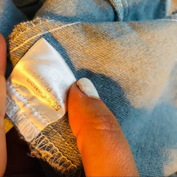 VINTAGE HENGSHENG Light Soft Blue Denim Button Front Jean Jacket Small - Picture 8 of 8